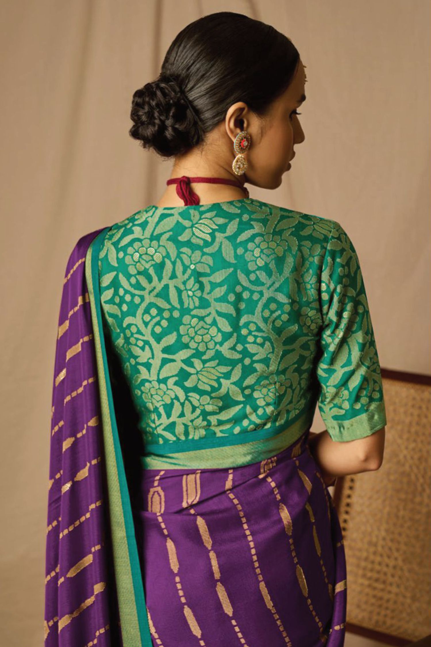 MySilkLove Seance Purple Woven Banarasi Silk Saree