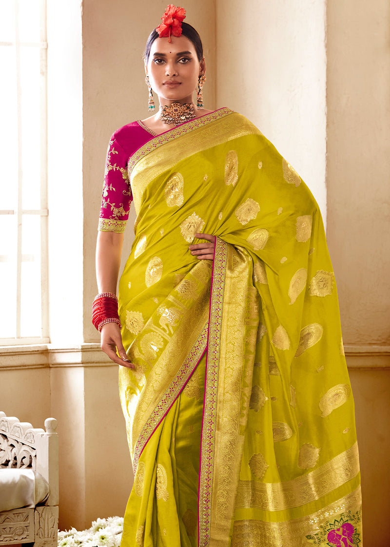 Banarasi silk saree Indian wedding Designer saree pakistani formal Red  Bridal | eBay