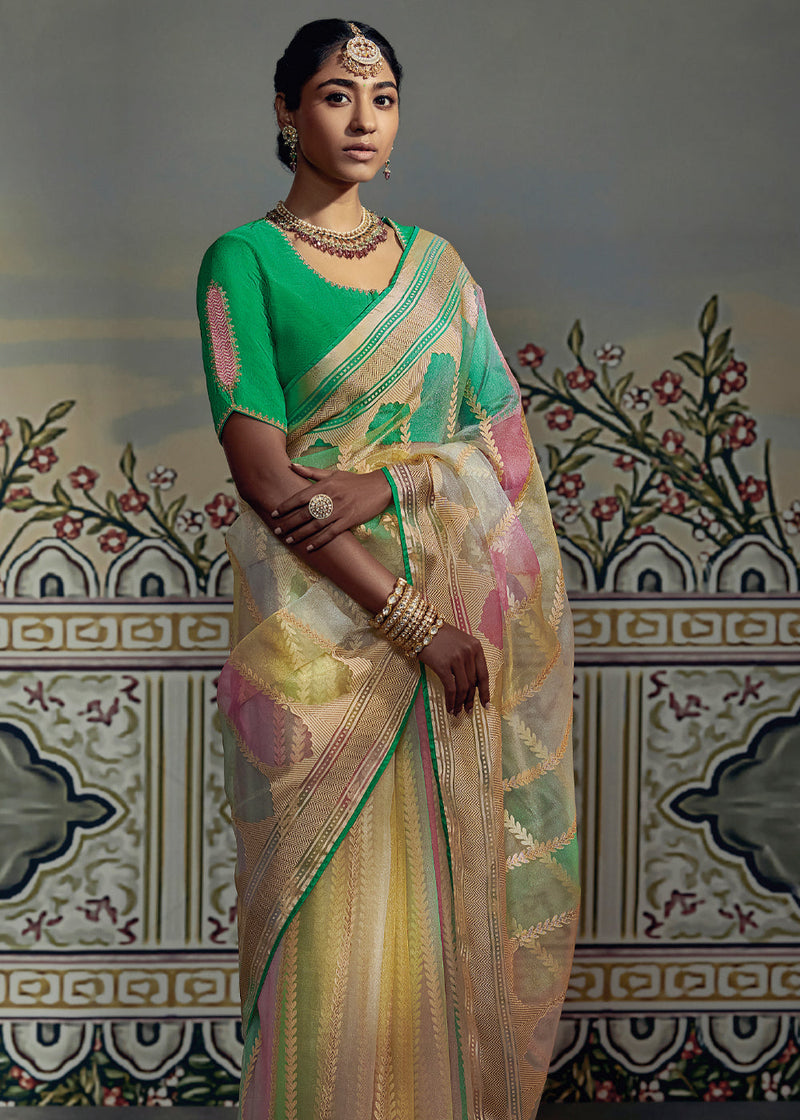 Multi Color Bridal Silk Saree at 9000.00 INR in Salem | Sri Venkateswara  Silks